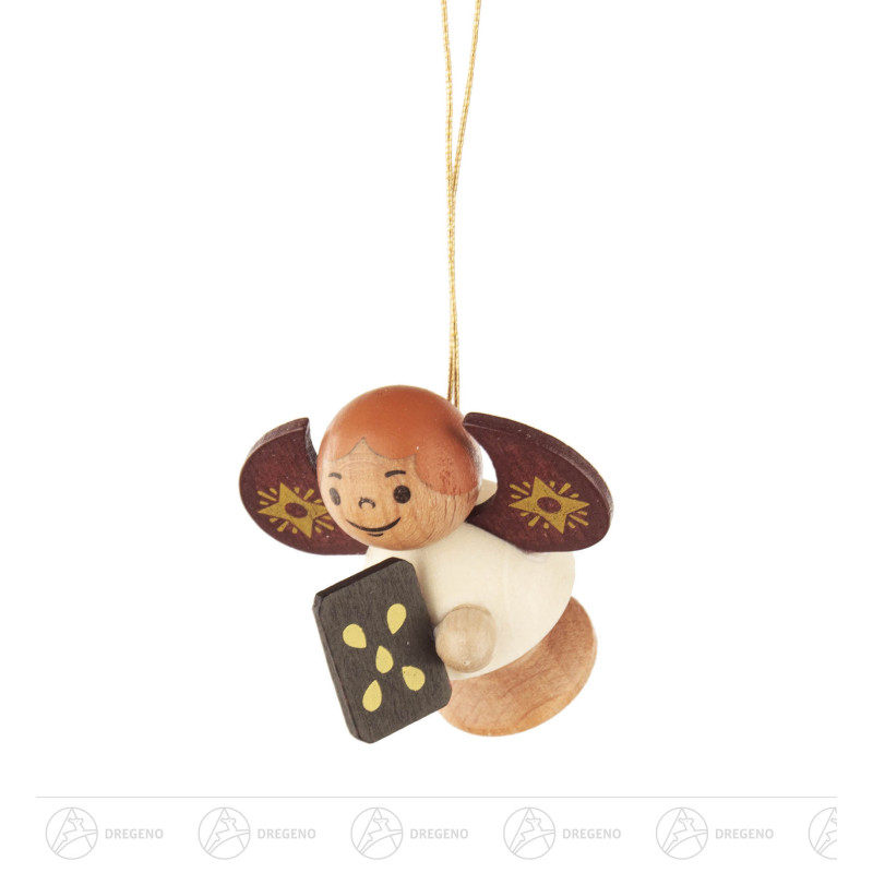 Behang Engel mit Pfefferkuchen,natur 4cm