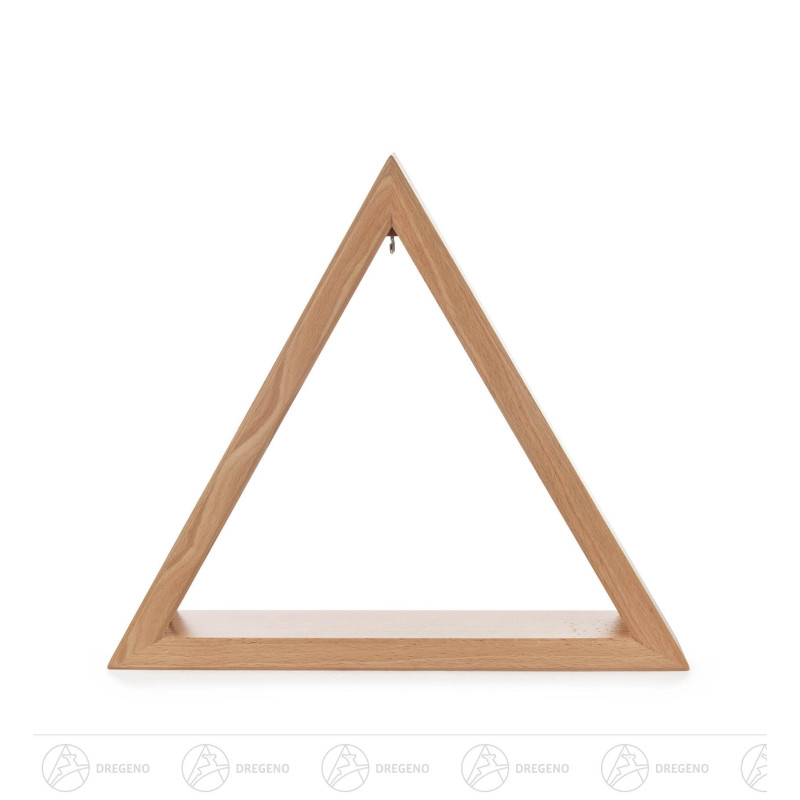 Beleuchtetes Dreieck natur 30cm mit LED Band 12V/Trafo 100-240V 26x30cm 30x35cm