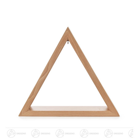 Beleuchtetes Dreieck natur 30cm mit LED Band 12V/Trafo 100-240V 26x30cm 30x35cm