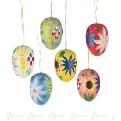 Behang Ostereier mit Blumen...