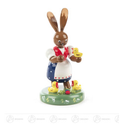 Häsin mit Küken farbig 10cm