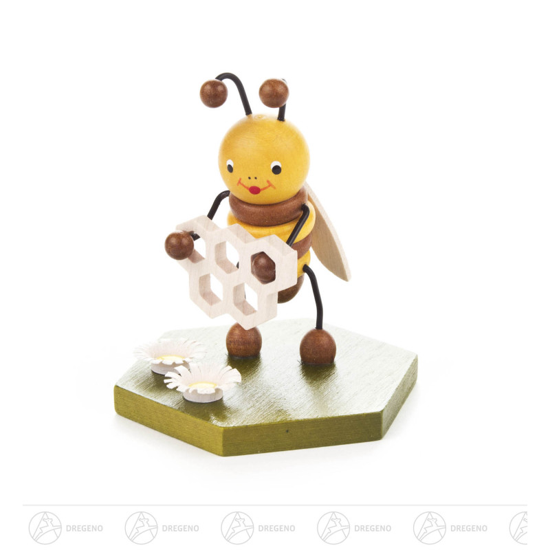 Biene mit Honigwabe 8cm