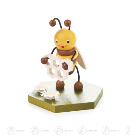 Biene mit Honigwabe 8cm