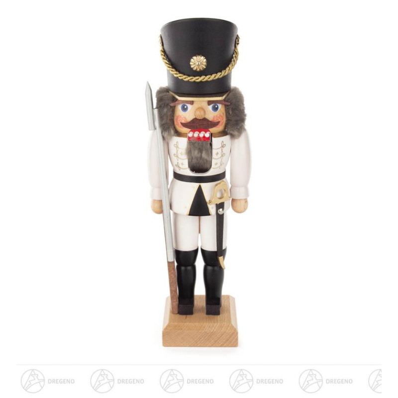Nussknacker Soldat weiß lasiert 29cm