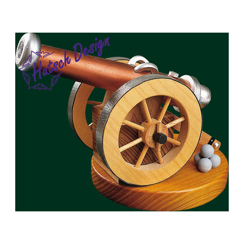 Historische Kanone, für Räucherkerzen  12 cm