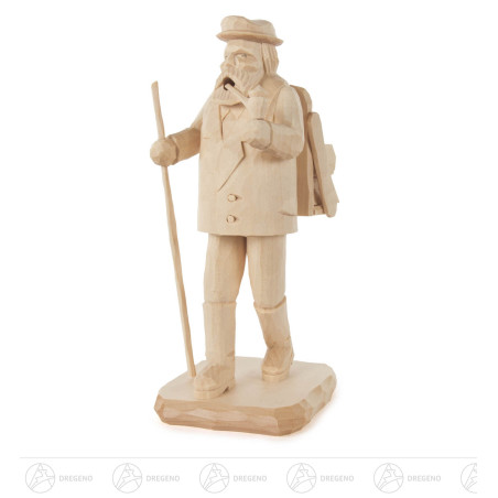 Räuchermann Waldarbeiter, geschnitzt