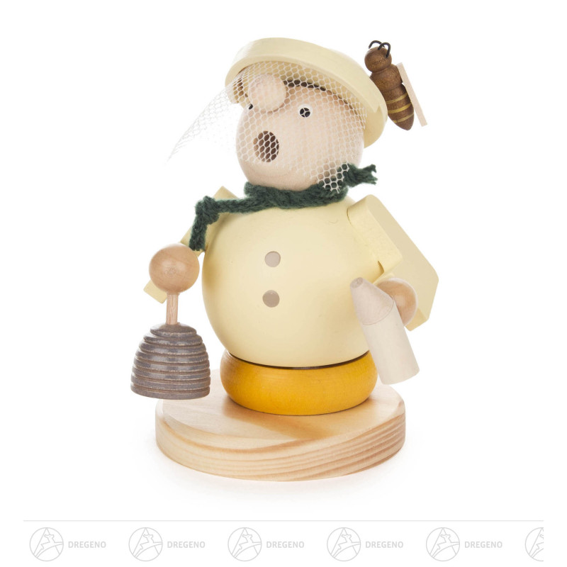 Räuchermann Imker Willy mit Bienenkorb