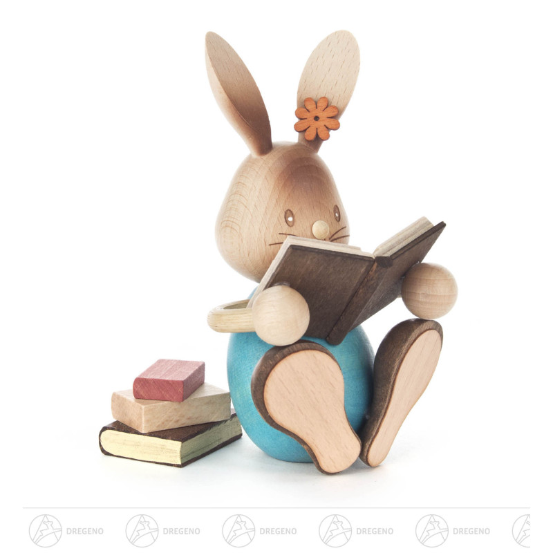 Hase Stupsi mit Büchern