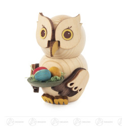 Mini-Eule mit Ostereiern 7cm
