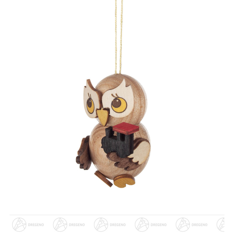 Behang Eulenkind mit Lok 4cm