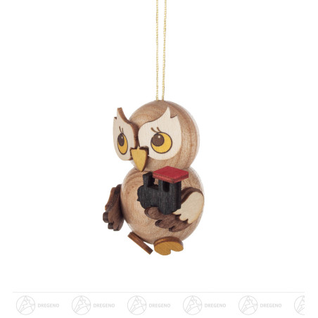 Behang Eulenkind mit Lok 4cm