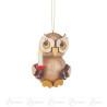 Behang Eulenkind mit Kerze 4cm