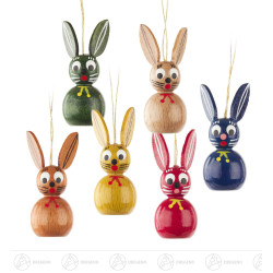 Behang Osterhasen gebeizt...