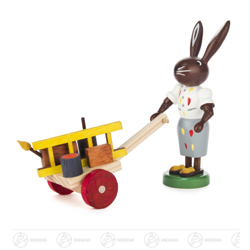 Hasenmaler mit Karre 9cm