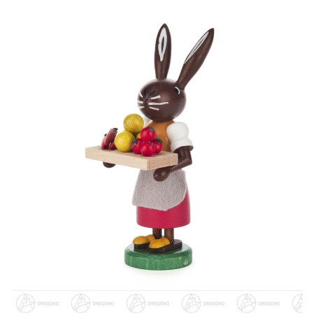 Häsin Gemüsehändlerin 9cm