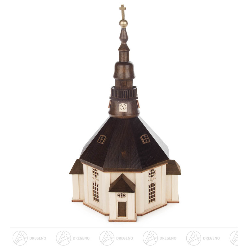 Lichterhaus Seiffener Kirche 22cm