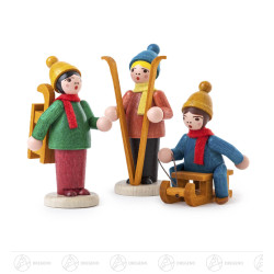 Wintersportler farbig...