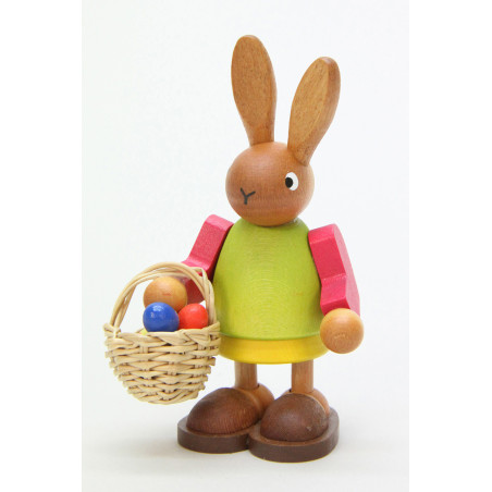 Häsin mit Eierkorb  8,5 cm