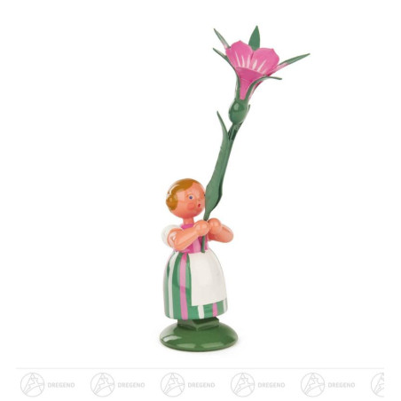 Blumenmädchen mit Winde