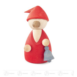 Wichtel rot mit Glocke 4,5cm