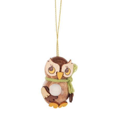 Behang Eulenkind mit Schneeball 4cm