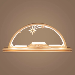 Schwibbogen für Sammelfiguren elektrisch beleuchtet LED 23x55cm