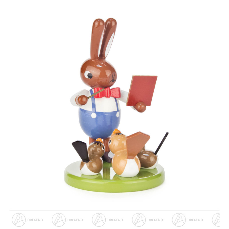 Hase mit Vogelchor klein 8cm