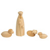 Hirte stehend mit Schafen natur 12cm 4-teilig