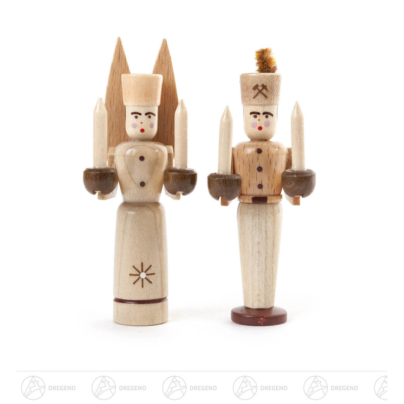 Miniatur Engel und Bergmann, natur