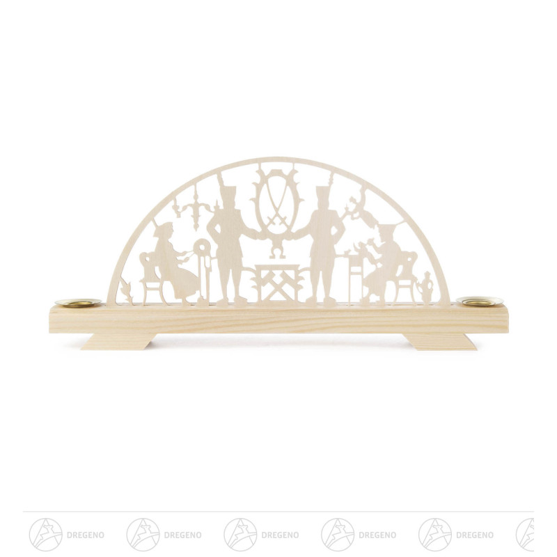 Schwibbogen mit Schwarzenberger Motiv, für Kerzen d14mm