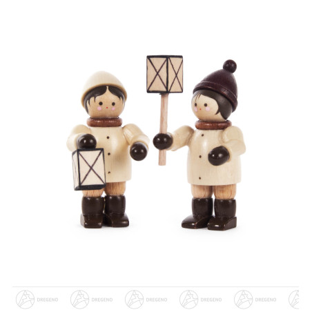 Mini-Laternenkinder natur (2) 5,5cm