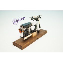 weisses S51 Räuchermoped Simson 28x8x14,5cm