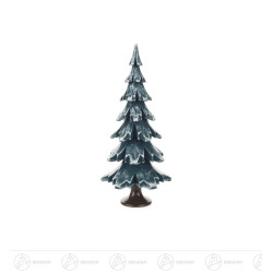 Massivholzbaum grün/weiß 19 cm