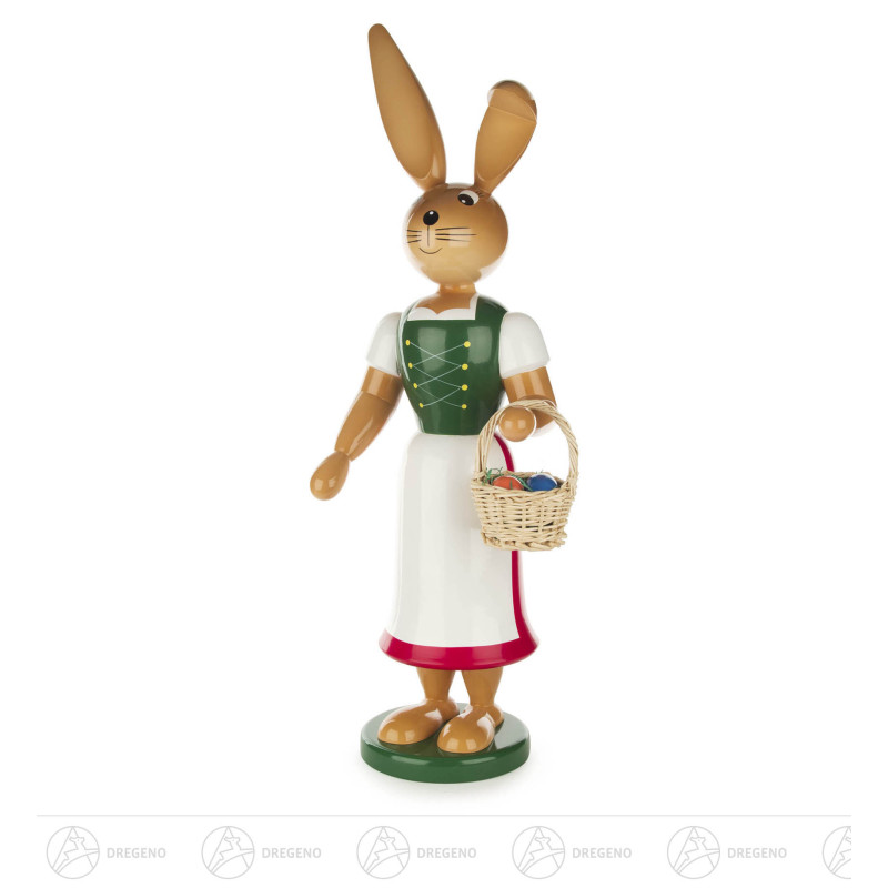 Häsin langer Rock mit Schürze 55cm