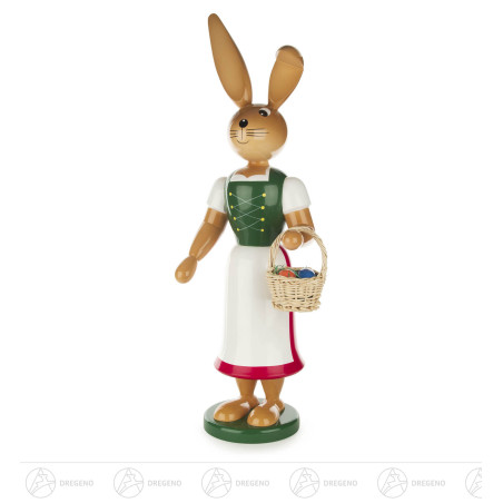 Häsin langer Rock mit Schürze 55cm