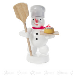 Schneemann mit Brotschieber...