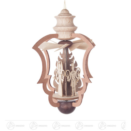 Wärmespiel Engel und Bergmann, zum Hängen 9cm