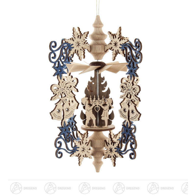 Wärmespiel Kristall Glocken (Heiliger Abend) zum Hängen 10cm