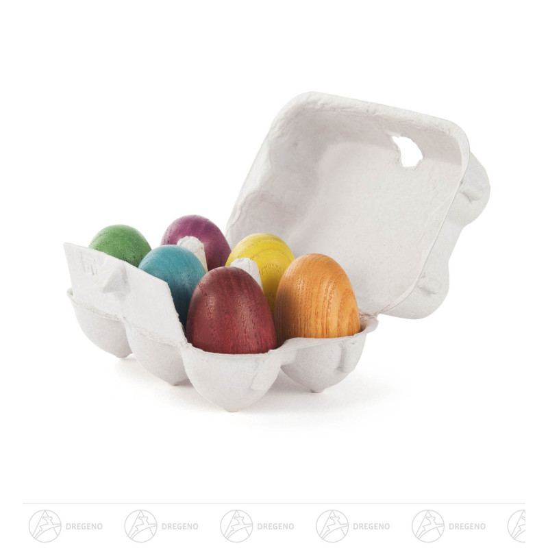 Ostereier im Eierkarton (6) 3,5cm