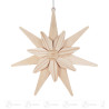 Weihnachtsstern doppelt natur, elektr. Beleuchtung