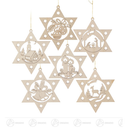 Behang Weihnachtsmotive im Stern, Satz 1 (6)