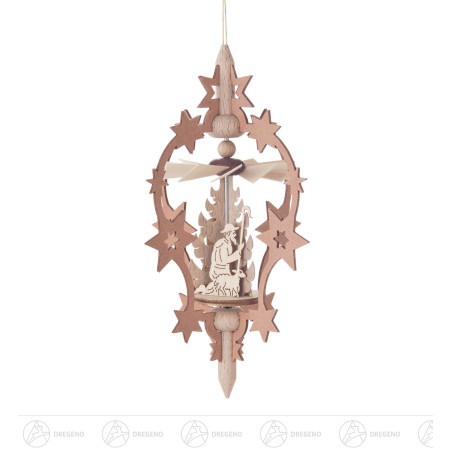 Wärmespiel Stern Christi Geburt, zum Hängen