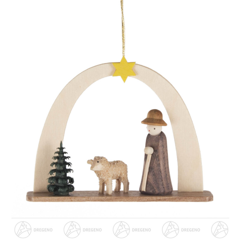 Behang Hirte mit Schaf