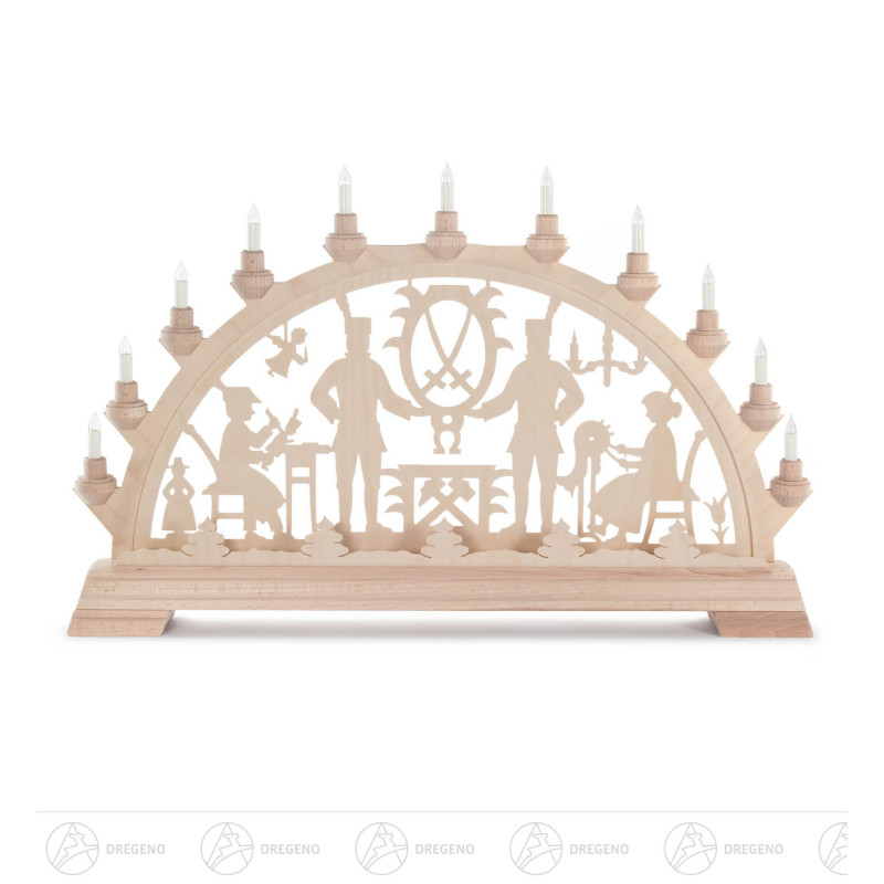 Schwibbogen mit Schwarzenberger Motiv, elektrisch beleuchtet