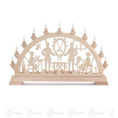 Schwibbogen mit Schwarzenberger Motiv, elektrisch beleuchtet