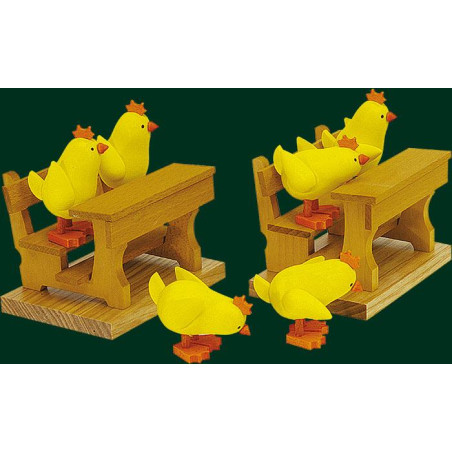 Kückengruppe 6-tlg.  5 cm ohne Bank