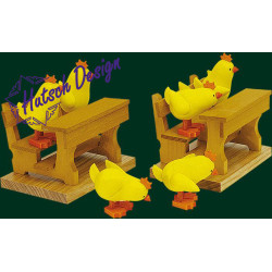 Kückengruppe 6-tlg.  5 cm ohne Bank