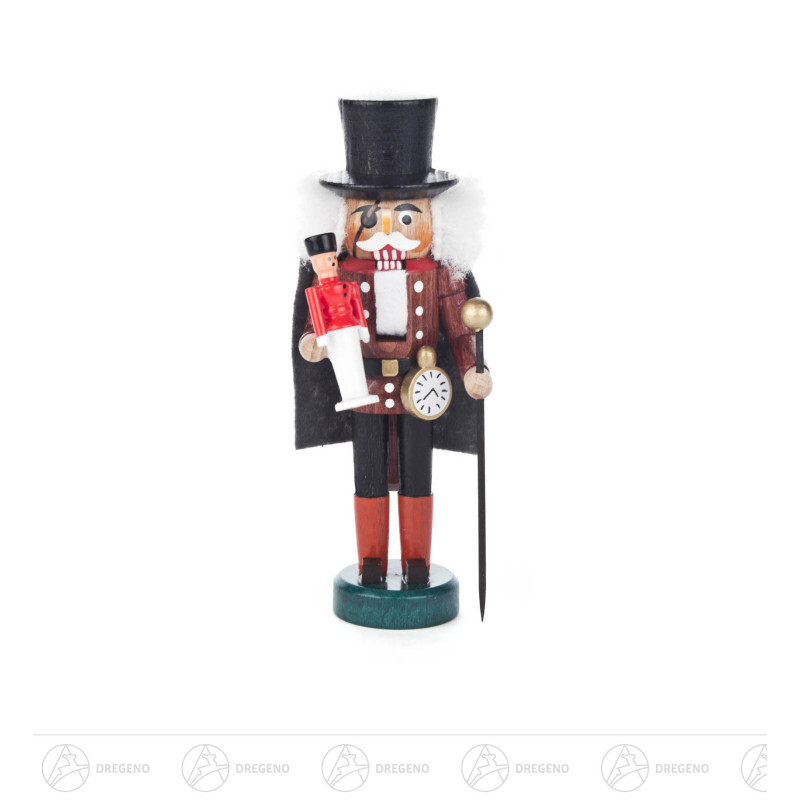 Nussknacker Drosselmeyer braun-schwarz, 13cm