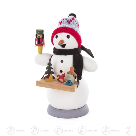 Räuchermann Schneemann Weihnachtsmarkthändler