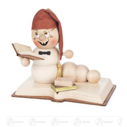 Räucherfigur Wurm Bücher-Rudi